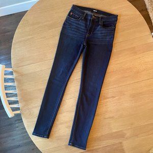 Hudson "Natalie Super Skinny" Jeans, Dark Blue Denim, 27